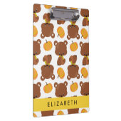 Patroon van Beren, schattige Beren, pompoen, Jouw Klembord (Rechts)