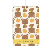 Patroon van Beren, schattige Beren, pompoen, Jouw  Luchtverfrisser (Voorkant)