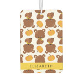 Patroon van Beren, schattige Beren, pompoen, Jouw Luchtverfrisser (Achterkant)