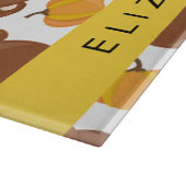 Patroon van Beren, schattige Beren, pompoen, Jouw Snijplank (Hoek)