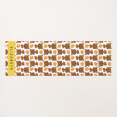 Patroon van Beren, schattige Beren, pompoen, Jouw Yogamat (Achterkant (horizontaal))