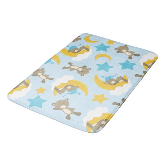 Patroon van Beren, stutten, teddydraden, sterren Badmat (Gekanteld)