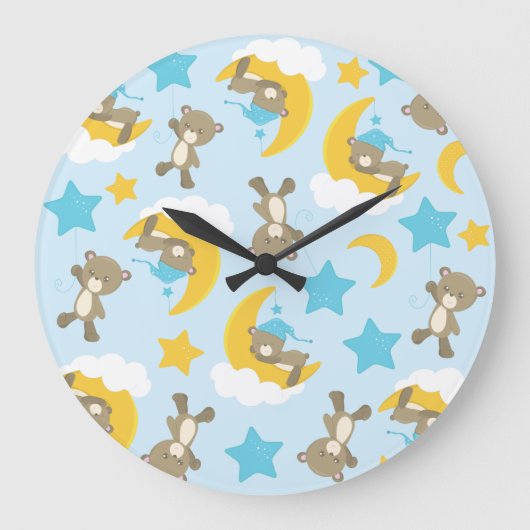 Patroon van Beren, stutten, teddydraden, sterren Grote Klok (Voorkant)