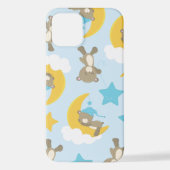 Patroon van Beren, stutten, teddydraden, sterren iPhone Hoesje (Achterkant)