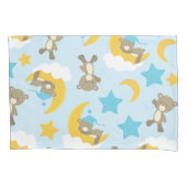 Patroon van Beren, stutten, teddydraden, sterren Kussensloop (Voorkant)