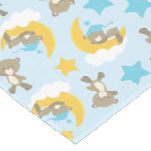 Patroon van Beren, stutten, teddydraden, sterren Medium Tafelloper (Hoek)