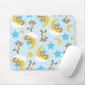 Patroon van Beren, stutten, teddydraden, sterren Muismat (Met muis)