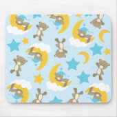 Patroon van Beren, stutten, teddydraden, sterren Muismat (Voorkant)