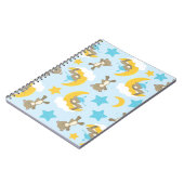 Patroon van Beren, stutten, teddydraden, sterren Notitieboek (Linkerzijde)