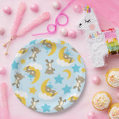 Patroon van Beren, stutten, teddydraden, sterren Papieren Bordje (Feest)