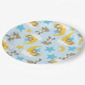 Patroon van Beren, stutten, teddydraden, sterren Papieren Bordje (Gekanteld)