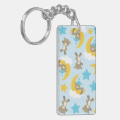 Patroon van Beren, stutten, teddydraden, sterren Sleutelhanger (Voorkant Links)