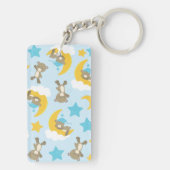 Patroon van Beren, stutten, teddydraden, sterren Sleutelhanger (achterkant)