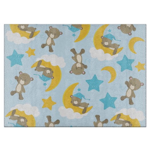 Patroon van Beren, stutten, teddydraden, sterren Snijplank (Voorkant)