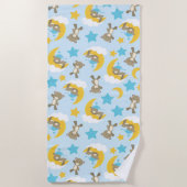 Patroon van Beren, stutten, teddydraden, sterren Strandlaken (Voorkant)