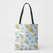 Patroon van Beren, stutten, teddydraden, sterren Tote Bag (Voorkant)