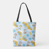 Patroon van Beren, stutten, teddydraden, sterren Tote Bag (Achterkant)