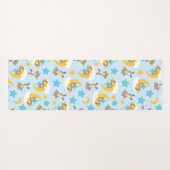 Patroon van Beren, stutten, teddydraden, sterren Yogamat (Achterkant (horizontaal))