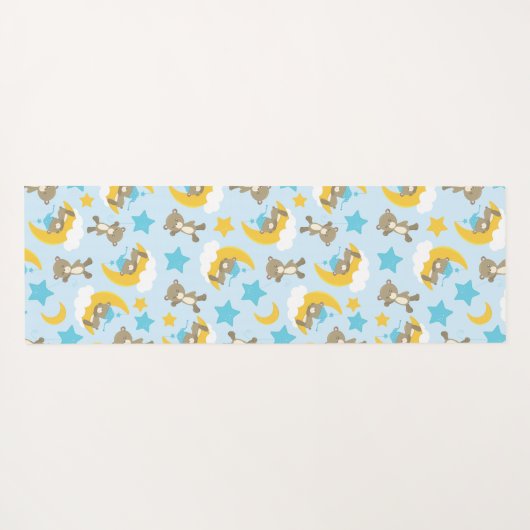 Patroon van Beren, stutten, teddydraden, sterren Yogamat (Achterkant (horizontaal))