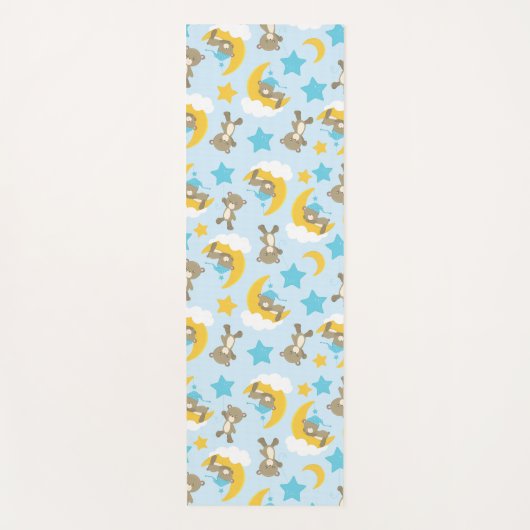 Patroon van Beren, stutten, teddydraden, sterren Yogamat (Voorkant)