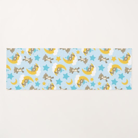 Patroon van Beren, stutten, teddydraden, sterren Yogamat (Voorkant (horizontaal))