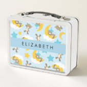 Patroon van Beren, teddyberen, sterren, Jouw naam (Achterkant)