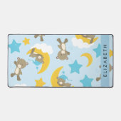 Patroon van Beren, teddyberen, sterren, Jouw naam Bureaumat (Voorkant)