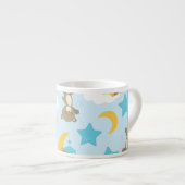 Patroon van Beren, teddyberen, sterren, Jouw naam Espresso Kop (Voorkant rechts)