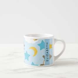 Patroon van Beren, teddyberen, sterren, Jouw naam Espresso Kop