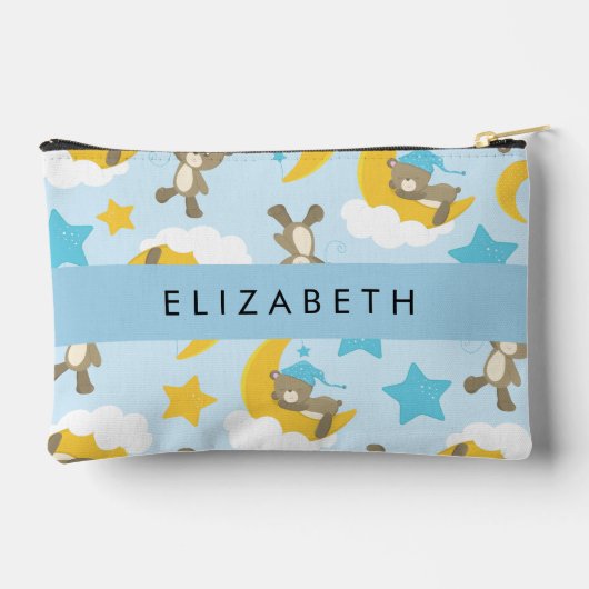 Patroon van Beren, teddyberen, sterren, Jouw naam Etui (Achterkant)