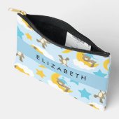 Patroon van Beren, teddyberen, sterren, Jouw naam Etui (Open)