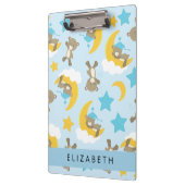 Patroon van Beren, teddyberen, sterren, Jouw naam Klembord (Links)