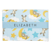 Patroon van Beren, teddyberen, sterren, Jouw naam Kussensloop (Voorkant)