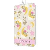 Patroon van Beren, teddyberen, sterren, Jouw naam Luchtverfrisser (Links)