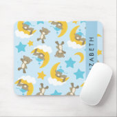 Patroon van Beren, teddyberen, sterren, Jouw naam Muismat (Met muis)