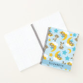 Patroon van Beren, teddyberen, sterren, Jouw naam Notitieboek (Binnen)