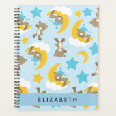 Patroon van Beren, teddyberen, sterren, Jouw naam Planner (Voorkant)