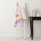 Patroon van Beren, teddyberen, sterren, Jouw naam Sherpa Deken (In situ)