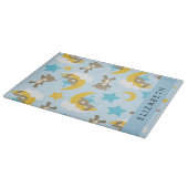 Patroon van Beren, teddyberen, sterren, Jouw naam Snijplank (Hoek)