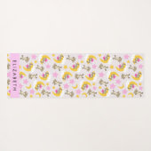 Patroon van Beren, teddyberen, sterren, Jouw naam Yogamat (Achterkant (horizontaal))