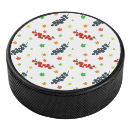 Patroon van bessen, rode bes, blauwe bes, fruit hockey puck