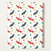 Patroon van bessen, rode bes, blauwe bes, fruit planner (Achterkant)