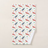 Patroon van bessen, rode bes, bosbes, fruit bad handdoek (Handdoek)