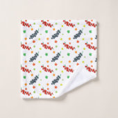 Patroon van bessen, rode bes, bosbes, fruit bad handdoek (Wasdoekje)