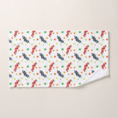 Patroon van bessen, rode bes, bosbes, fruit bad handdoek (Handdoek)