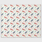 Patroon van bessen, rode bes, bosbes, fruit cadeaupapier (Vlak)