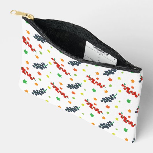 Patroon van bessen, rode bes, bosbes, fruit etui (Open)