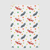 Patroon van bessen, rode bes, bosbes, fruit golfhanddoek (Voorkant)