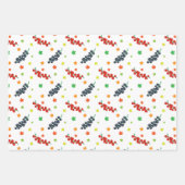 Patroon van bessen, rode bes, bosbes, fruit inpakpapier vel (Voorkant)