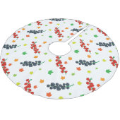 Patroon van bessen, rode bes, bosbes, fruit kerstboom rok (Gekanteld)